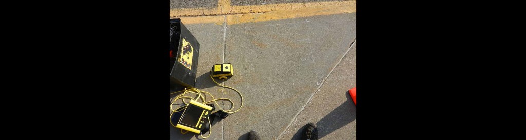 Concrete Scanning to Avoid Conduit for a New Bollard